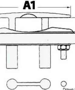 OSCULATI Taquet, Coinceur, Bloqueur, Filoir Et Chaumard^Taquet réctractable moulés AISI136