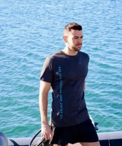 BEUCHAT Tee shirt - Gris Titanium / Bleu Profond