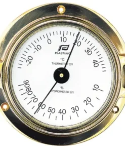 PLASTIMO Thermomètre hygromètre 3" laiton massif