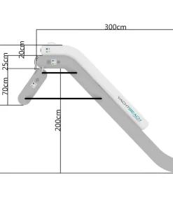 YACHTBEACH Toboggan gonflable geant Mini Side