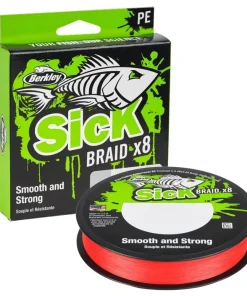 BERKLEY Tresse Sick Braid X8 Rouge 150 m