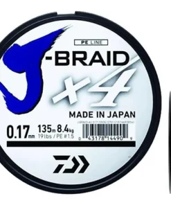 DAIWA Tresse J Braid X 4 brins Vert  | 450M
