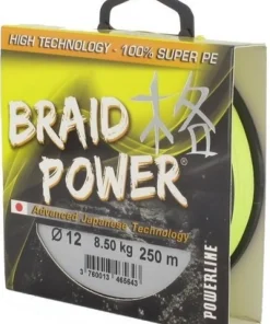 POWERLINE Tresse power jaune 130 m