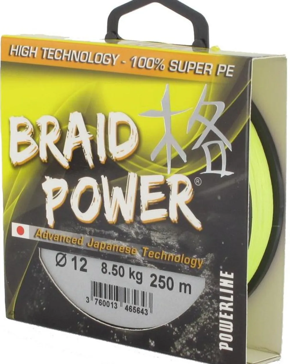 POWERLINE Tresse power jaune 250 m