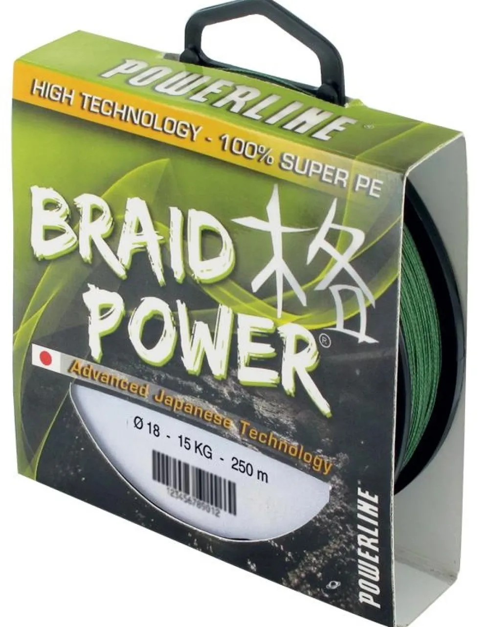POWERLINE Fils De Pêche Truite|Nylons / Tresses Carnassier^Tresse power verte 130 m