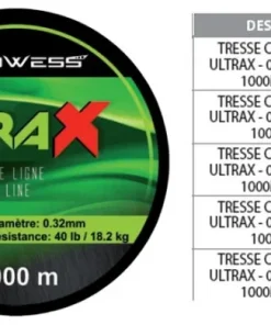 PROWESS Nylons & Tresses Carpe^Tresse Ultrax 1000 m Kaki