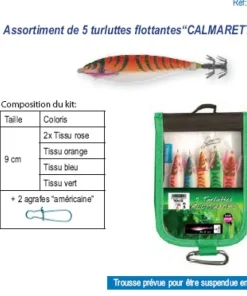 FLASHMER Trousse de 5 Calamarettes tissus Flottantes