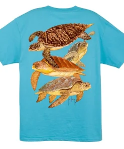 GUY HARVEY T-Shirt Manches Courtes Cayman Turtles ABLU