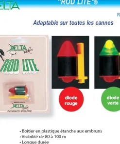 FLASHMER Détection Des Touche Surfcasting|Accessoires De Montage Surfcasting^Tête de Scion Rod Lite à Diode
