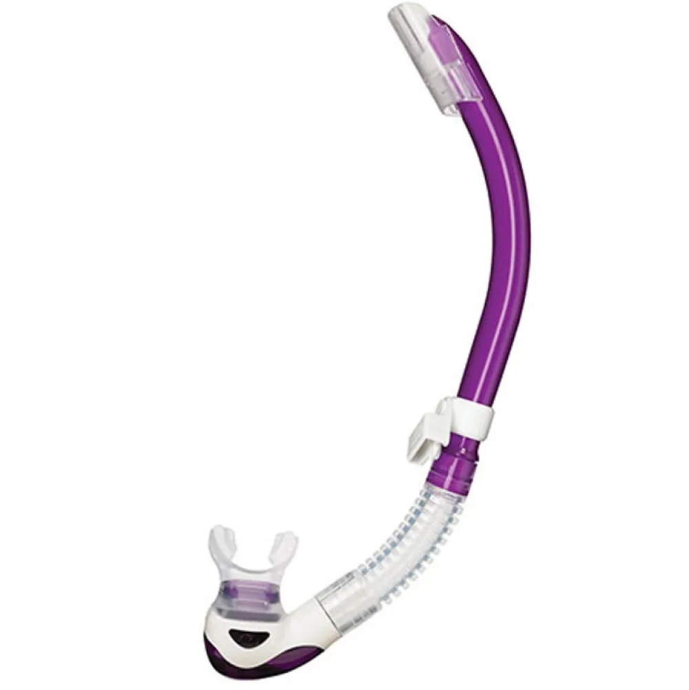 TUSA Tuba de plongée Platina 2 Hyperdry - Transparent/Violet