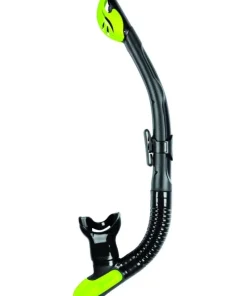 MARES Tuba Plongée Snorkeling Ergo Dry Noir / Lime