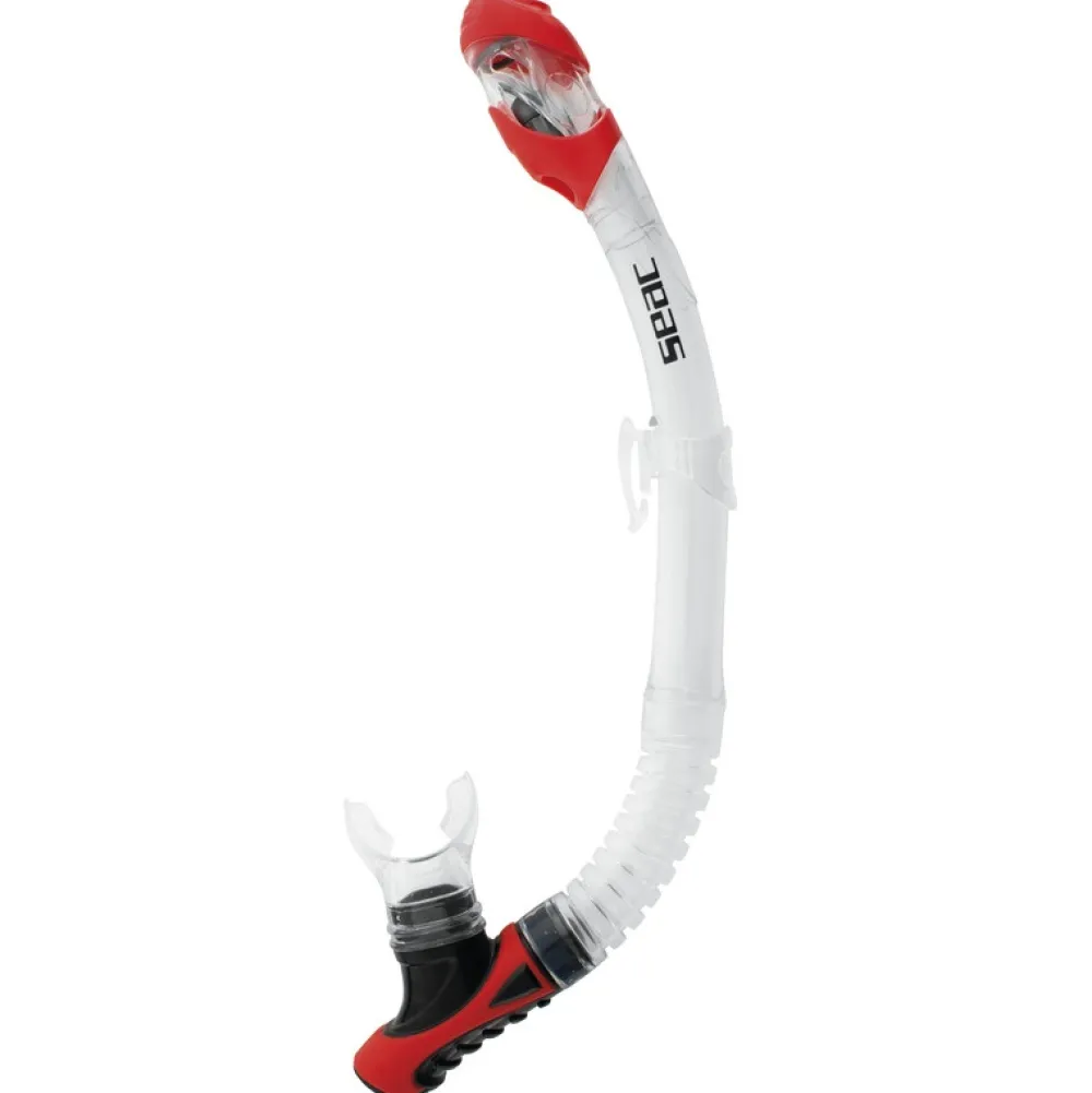 SEAC SUB Tubas Snorkeling|Tuba De Plongée^Tuba Reverse Dry Clear/Rouge