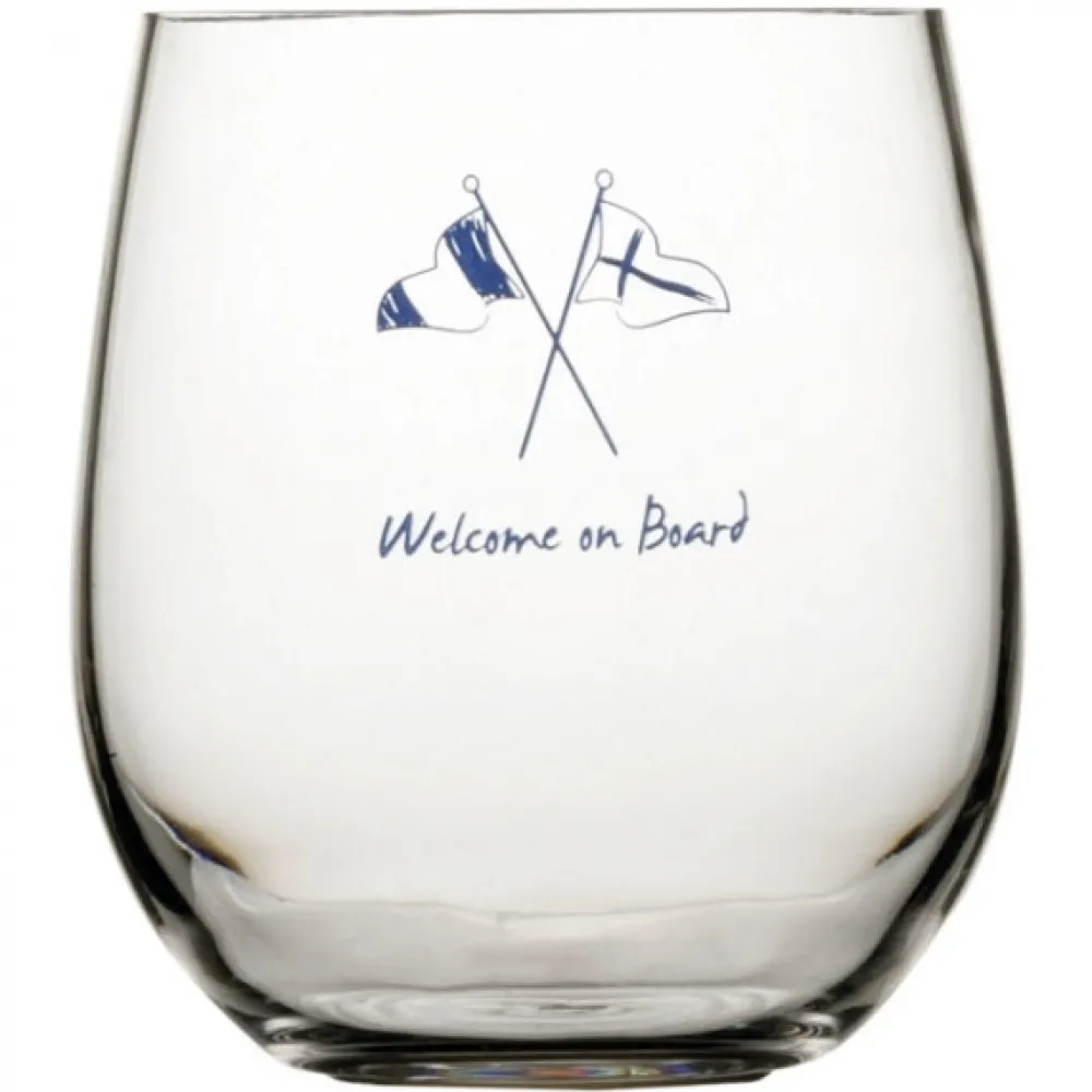MARINE BUSINESS Verre à eau - Collection Welcome On Board - 6 Pièces