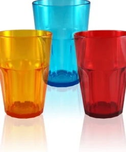 COULEURMER Verres Graniti 3 couleurs x6