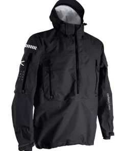 HIKO Veste Et Coupe-Vent|Vêtement Kayak Sit On Top^Veste coupe vent à capuche Nereus Noir