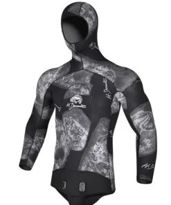 H.DESSAULT Chasse Sous Marine^Veste de combinaison Dessault Blackside 5 mm - T.2 - OCCASION GRADE A