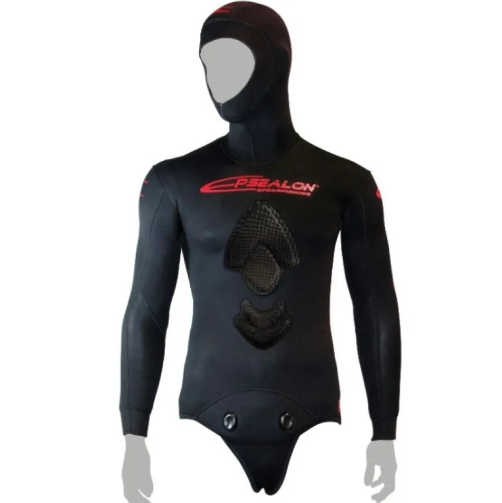 EPSEALON Chasse Sous Marine^Veste de combinaison Shadow Full Black 9 mm - T.4 - OCCASION GRADE A