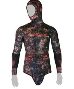 EPSEALON Chasse Sous Marine^Veste de combinaison Demonskin 7 mm - Taille 4 - OCCASION GRADE A