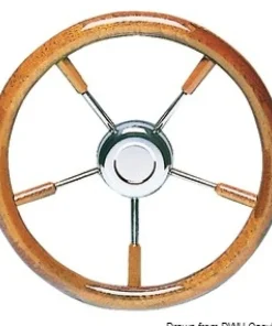 OSCULATI Volant   avec couronne en acajou, vernis polyuréthanes