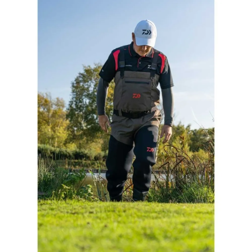 DAIWA Waders / Cuissardes / Bottes / Chaussures|Waders / Cuissardes / Bottes / Chaussures^Waders respirant Hybride avec Bottes